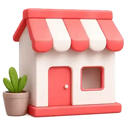 Stampza business account storefront illustration.